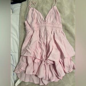 Pink Ruffled Dress
